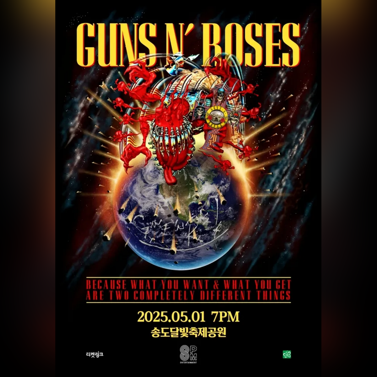 Guns Roses world tour in Korea